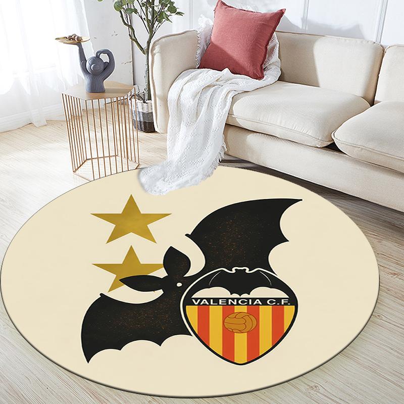 Valencia CF Round Area Rug,Carpet Rug for Living Room Bedroom Sofa Playroom Decor,Non-slip Floor Mat