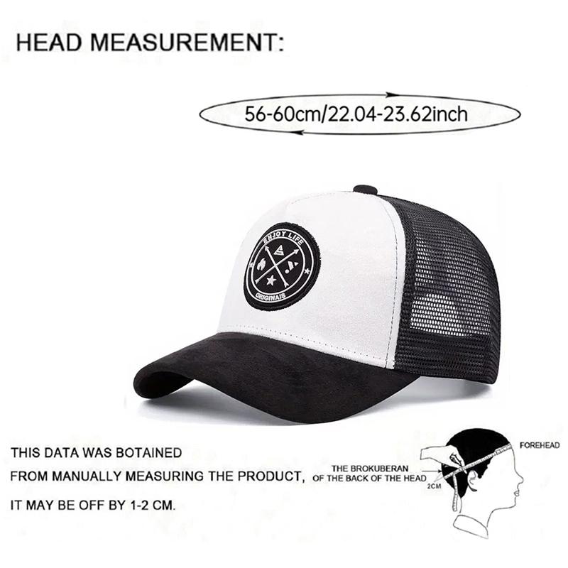 2026 New Fashionable Skateboard Hat ENJOY Embroidered Street Hip Hop Hat Outdoor Daily Sunshade Hat Mesh Hat Casual Baseball Hat