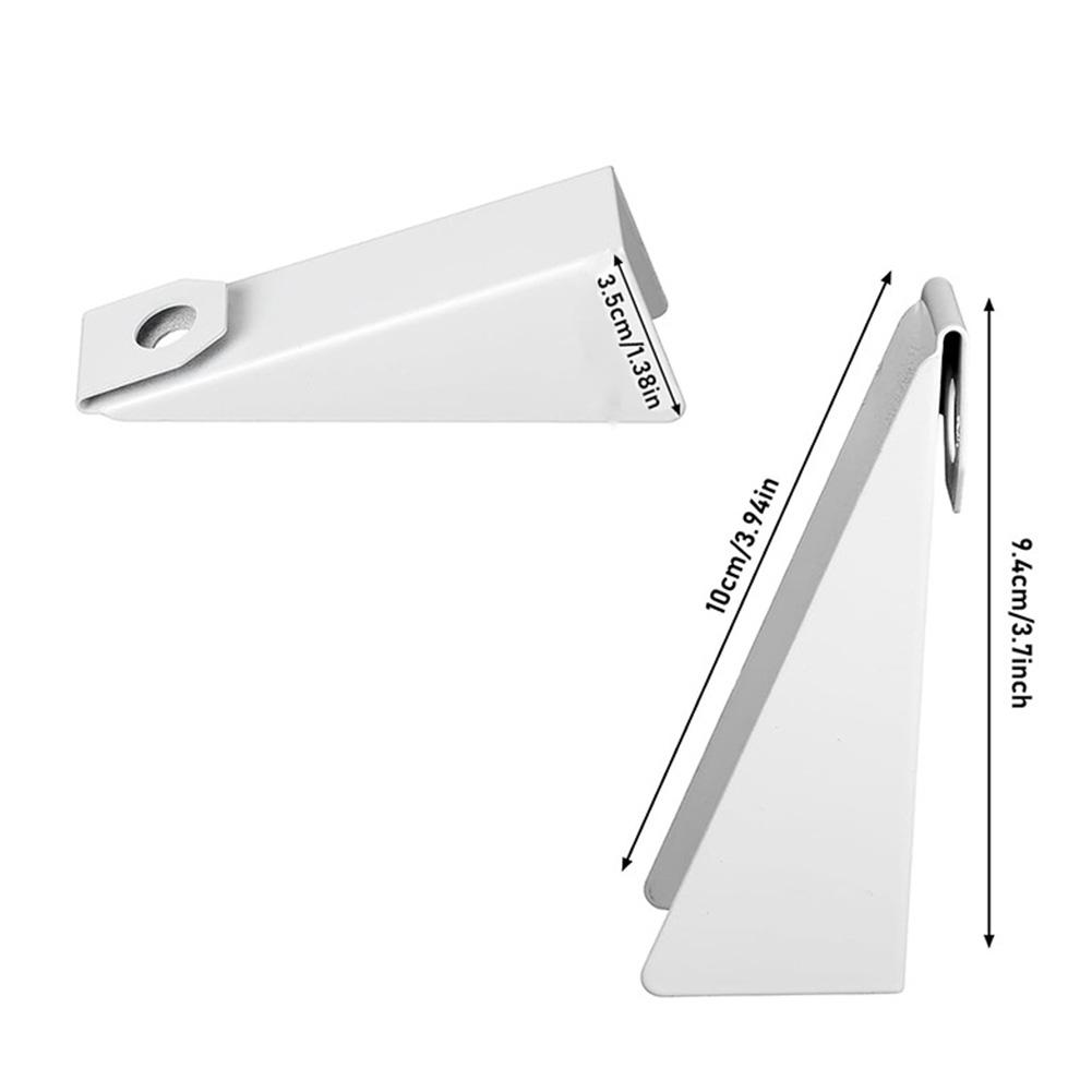 5 Inch K Type Gutter Leveling Wedges White Aluminum Support Tool For Sloped Fascia Roof Drain Alignment 25 Pack