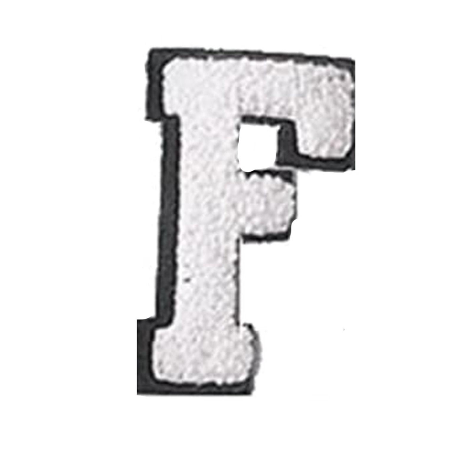 

Английские буквы алфавита полотенце вышитые нашивки для детской одежды сумки джинсы пришить аксессуары DIY имя патч аппликация F белый