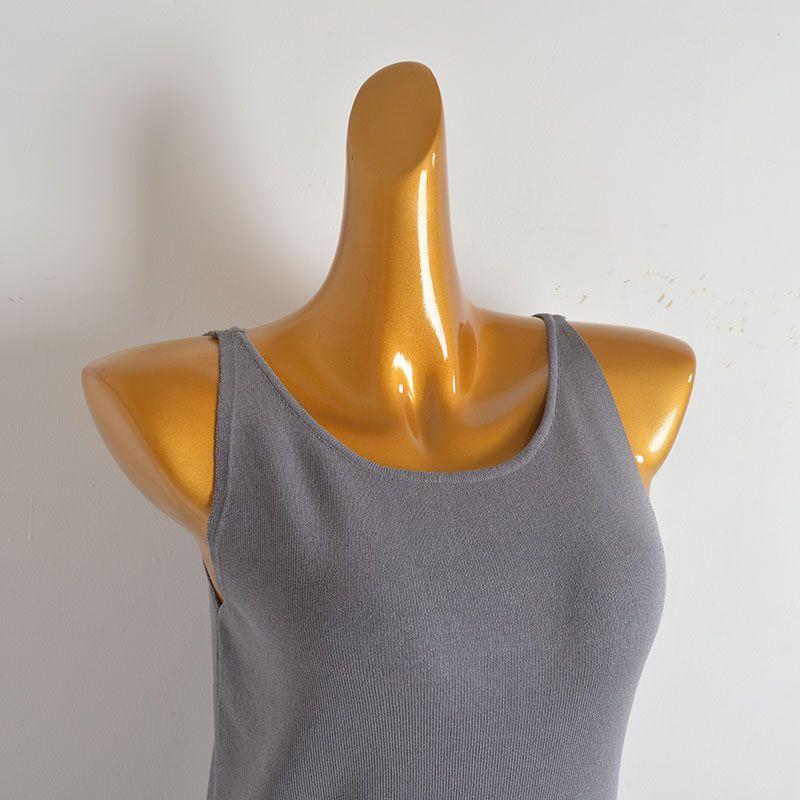 Pure Desire Style Sleeveless Knitted Bra Top Vest Skirt Women's Summer Elegant Silm Slimming Inner Base Narrow Long Skirt