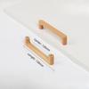 Natürliche Holzgriffe für Möbel Schwarznuss Buche Schrankgriffe Moderne Kleiderschrankgriffe Minimalistische Küchenaccessoires
