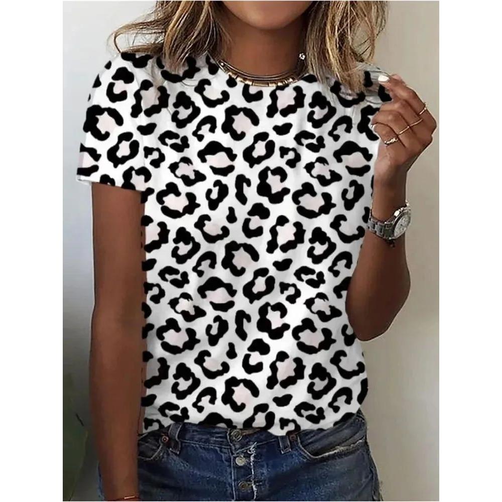 New Glitter Sparkling T-shirt Rainbow Color Printing Fashion T-shirt Short-sleeved Casual Beach Printing Top