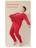 Men's Red Thermal Underwear Set - Cotton Modal Blend for Autumn/Winter