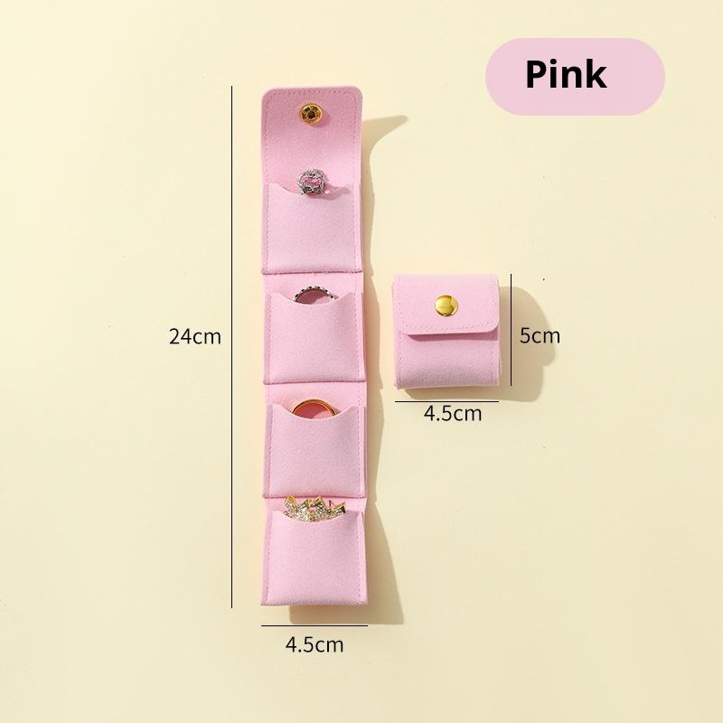 

Portable Mini Jewelry Organizer Bag With Multiple Compartments For Rings Necklaces Earrings Travel Storage Bag
