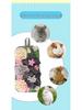 Rectangular Garden-Style Foraging and Slow Feeding Mat for Rabbits, Hamsters, and Birds.