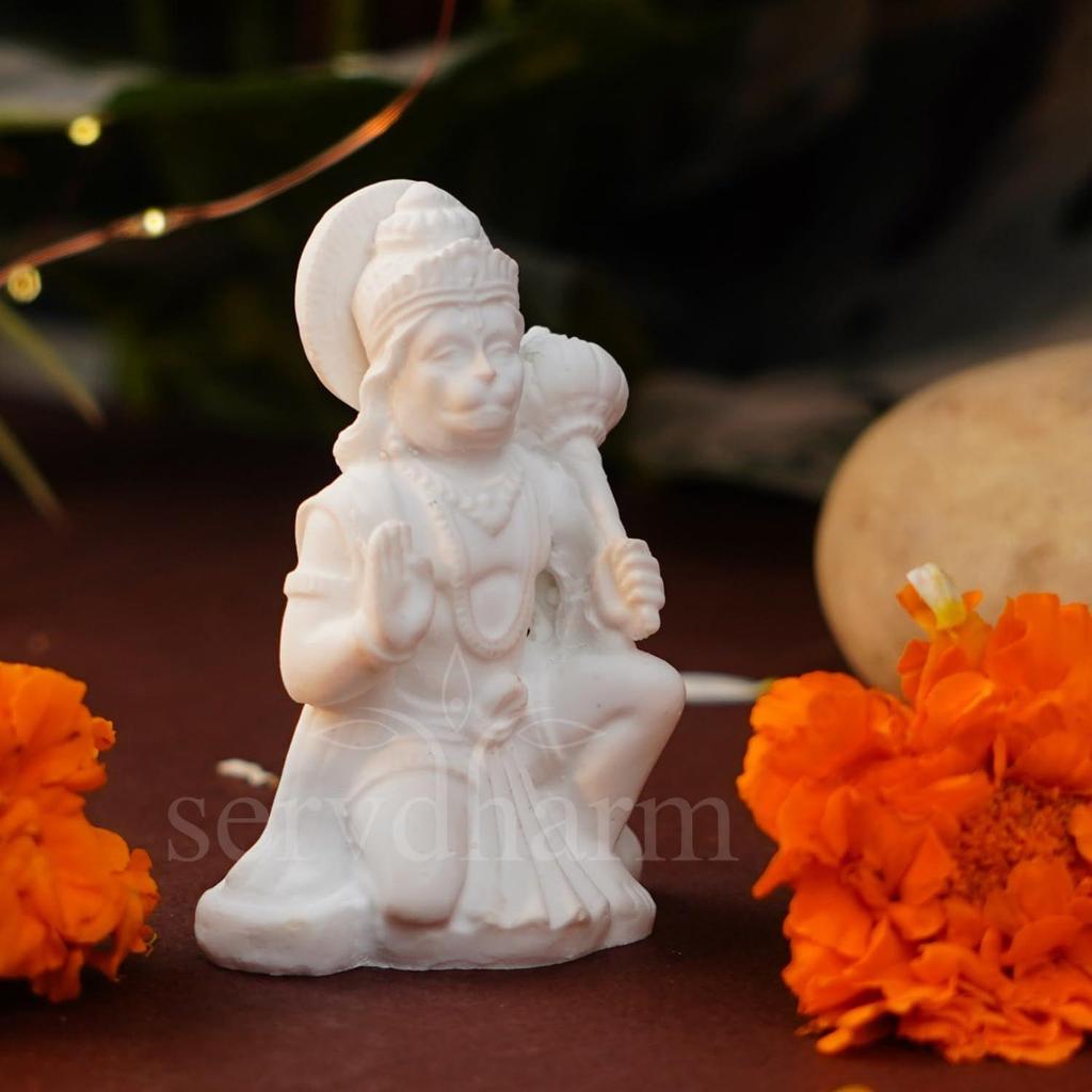 Hanuman Ji Murti for Home Decor & Pooja| Hanuman Idols for Car Dashboard, Pooja Room, Home Decor, Office Desk |