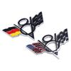 1Pc 3D Metal V8 Emblem American Germany Racing Flag Badge Car Body Rear Trunk Decoration Sticker Side Fender Decal Auto Accessories