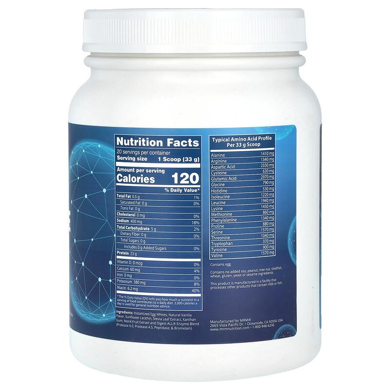 Egg White Protein, Vanilla, 1.5 Lbs (680 G)