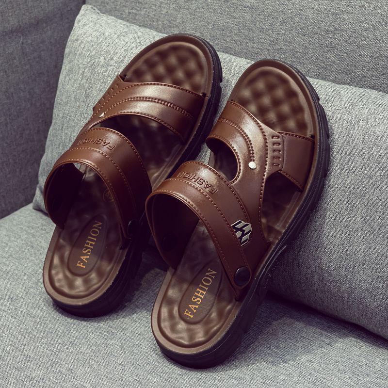 

Мужские летние водонепроницаемые нескользящие пляжные сандалии и шлепанцы 2025 42 [Fits size 41]