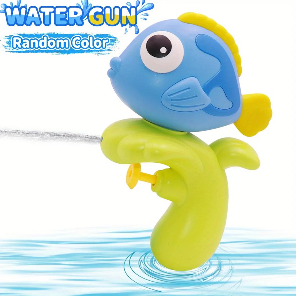 1pcs Cartoon Underwater Animal Splash-Friendly Water Gun - Long Range & Large Capacity, Beach & Bath Play, Gift for Boys & Girls