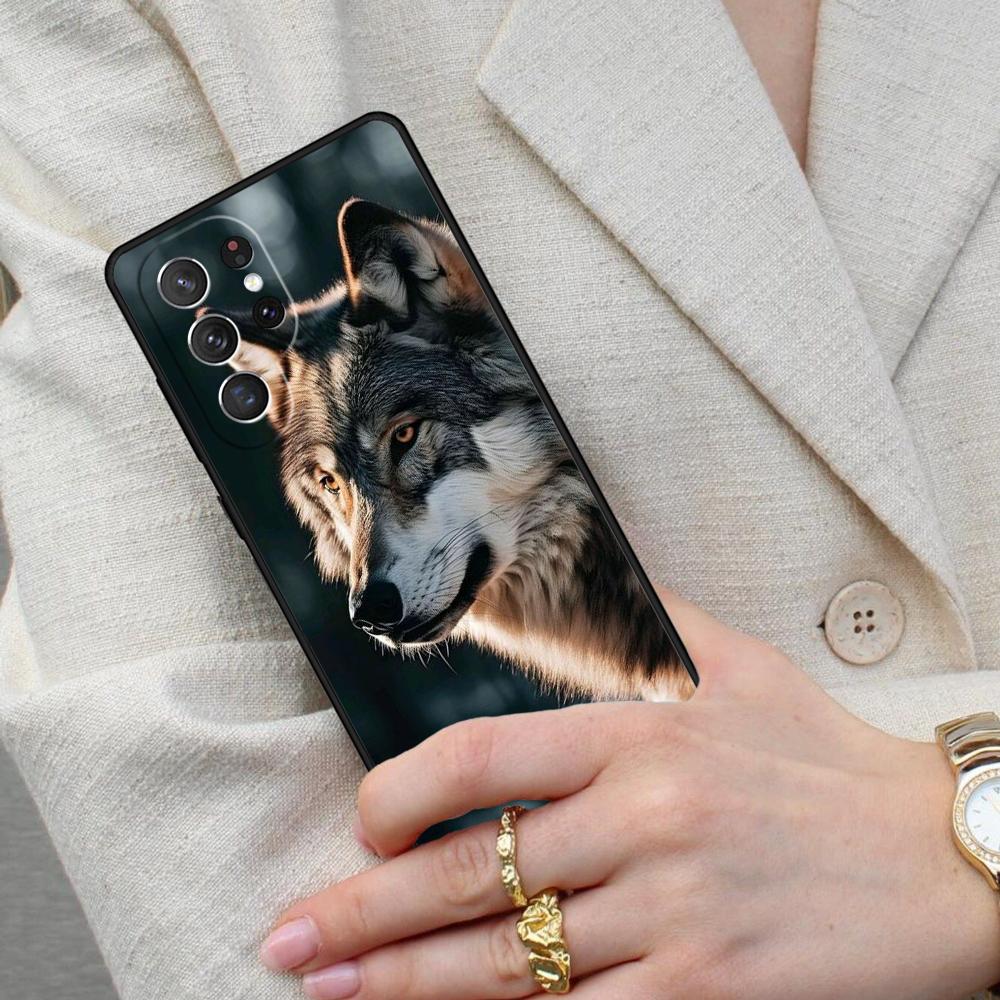 Cool Animal Wolf Cell Phone Case for Samsung Galaxy S26 Ultra S25 S24 S23 S22 S21 S20 Note10 Cover