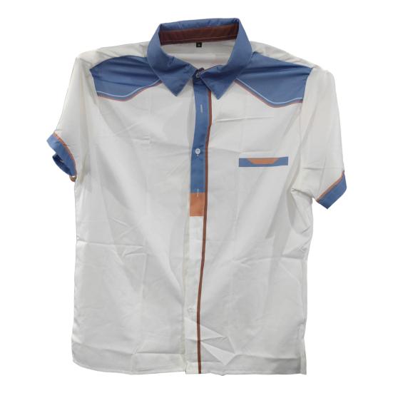 Menn Topp Ung Kortermet Slim Fit Skjorte Myk Menn Sommerskjorte Skjorte Menn plagg