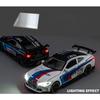 1/32 BMW M4 Supercar Alloy Car Model with Pull Back Sound Light Children Gift Collection Diecast Toy Model A469