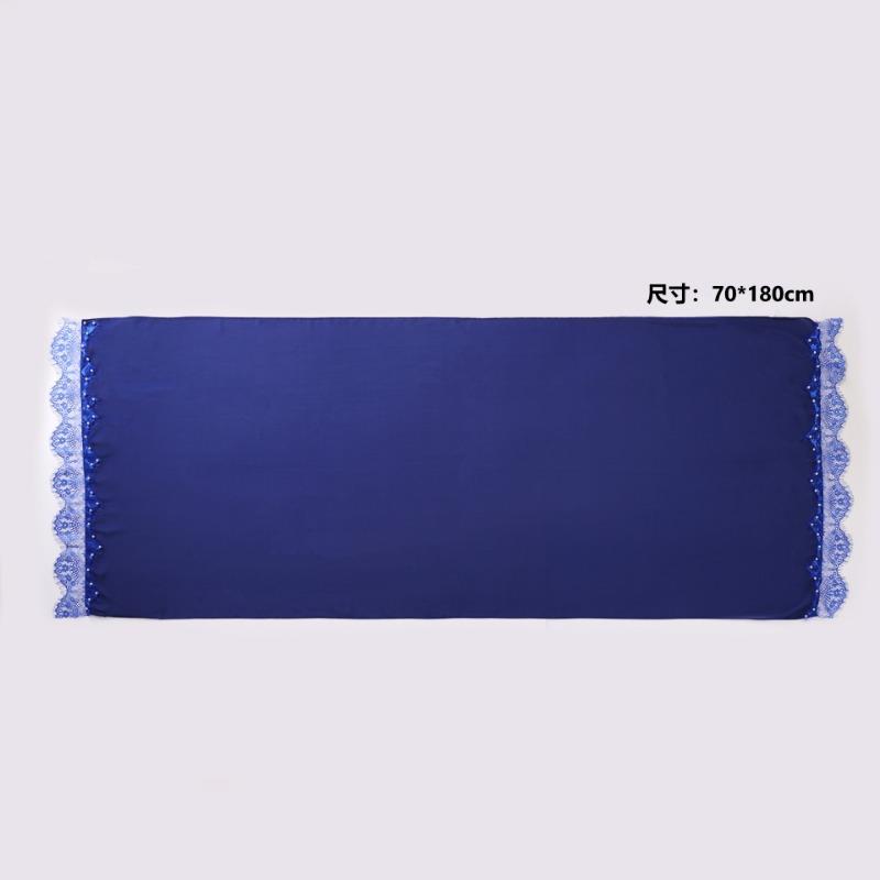 Eyelash Lace Chiffon Scarf With Beads For African Women