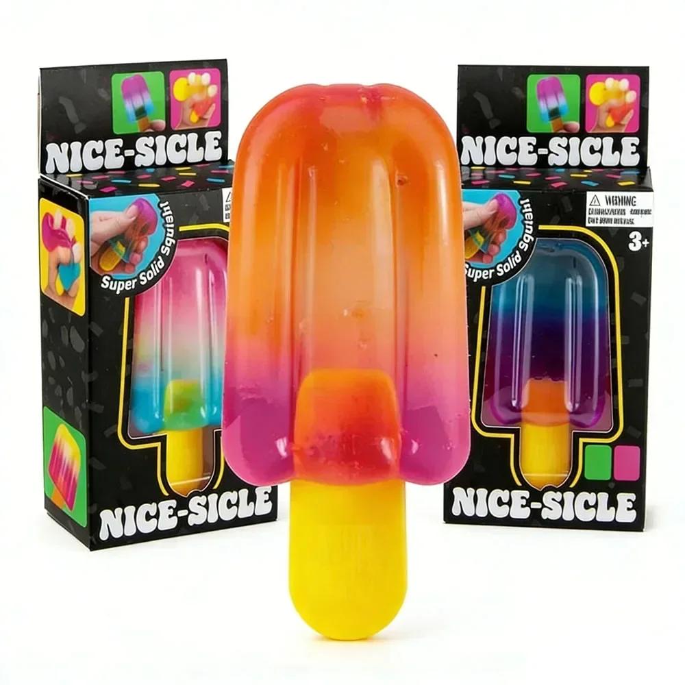 NEW 2026 NeeDoh Nice-Sicle Popsicle Sensory Squeeze Toy Super Stress Ice Lolly Relief for Kids Adults Summer Easfestival Gifts