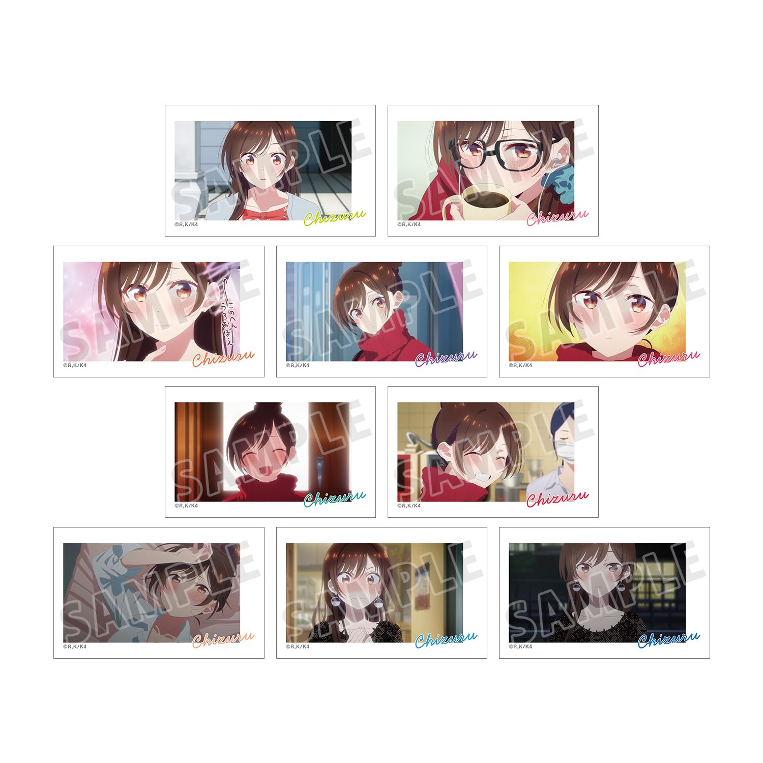 TV Anime  Rent-A-Girlfriend  Trading Chizuru Mizuhara Only Scene Illustration Cards Box of 10