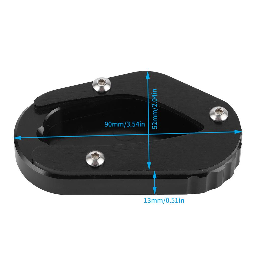 Motorcycle Side Stand Enlarge Pad Kickstand Extension Fit for     T100 Celsius T120