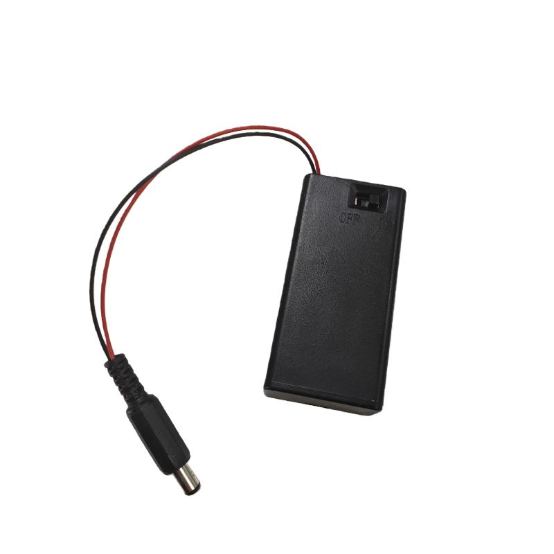 1/3/5Pcs 9V Battery Enclosure DIY Spare Parts With Top, Switch, Wire and DC Plug Included