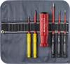 PB Swiss Tools 5215 Insulated Screwdriver Blade Set and with Roll 6-Piece (Slotted Phillips) Case, 5216.SU