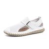 Large Size Men's Mesh Shoes Breathable Summer Hollow Men's Shoes Outdoor Light Casual Shoes Wading Non-slip Handmade Shoes