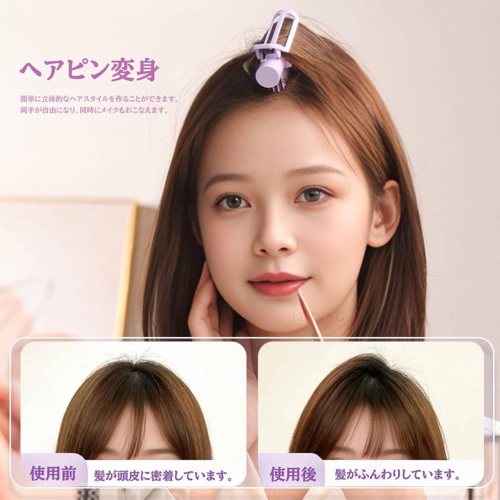 Hair extendable curl bangs gentle on perfect as a for or going out brush, comb, clip, dual-use, foldable, clip, compact, lightweight, hair, cute,