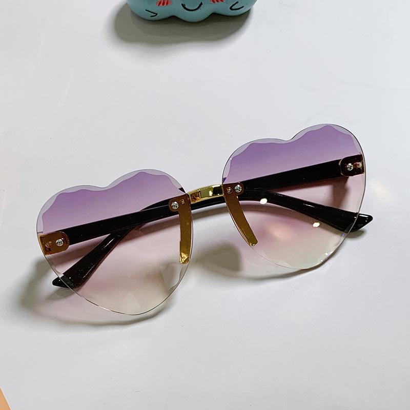 Heart Shaped Kids Sunglasses Photochromic Fashion Small for Girls
