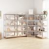 Day and Night - Day and Night Shelving 5 Levels 4 Units Steel Plywood Silver