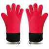 Lange Dikke Siliconen Handschoenen Hittebestendig Antislip Magnetron Ovenwanten Keuken BBQ Bakken Koken Canvas Stiksels Ovenwanten