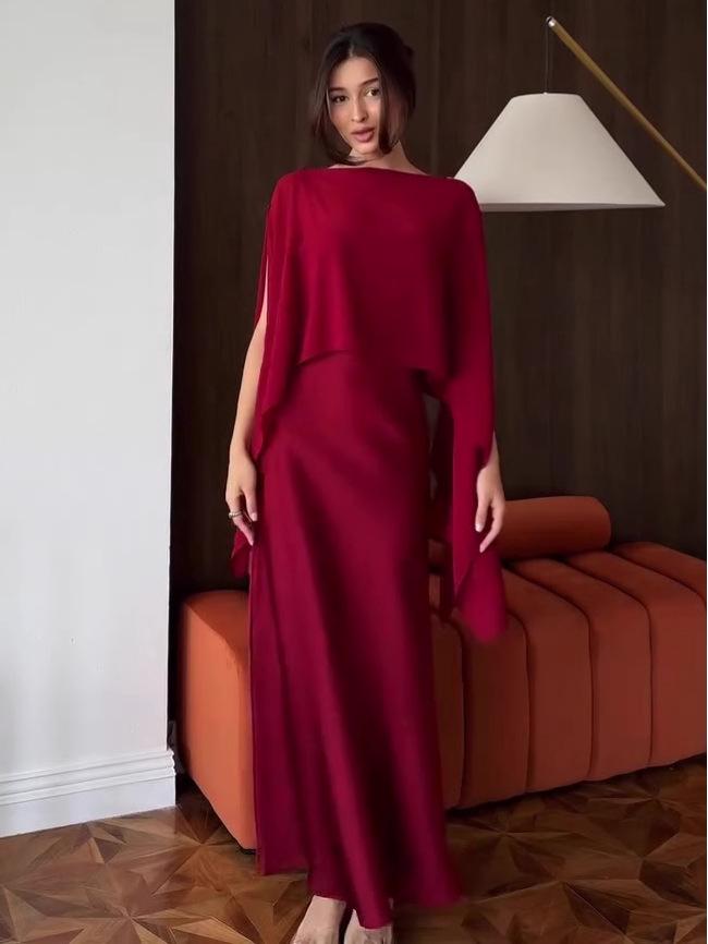 Elegant Solid Color Sleeveless Long Dress for Women - 2025 Autumn Collection