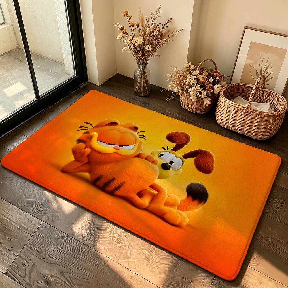 Anime-G-garfieldS Cute Carpet Bathroom Anti-slip Mat Door Mat Home Decoration Mat Entrance Door Mat Scratch-resistant Door Mat