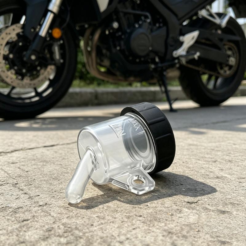 Quality Motorcycle Brake Fluid Reservoir Oil Tank Transparent PC Material Leak Proof For Smooth Braking Performances