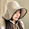 Women S Korean Style Large Brim Foldable Bucket Hat For Spring Summer Outing