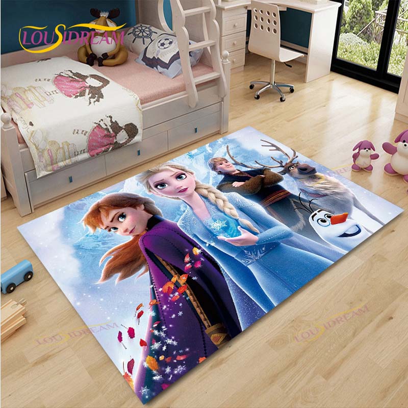 Anime Frozen Carpet Kids Carpets Living Room Tea Table Mats Bedroom Rug Washable Floor Mats Household Area Mat Dinosaur Rug