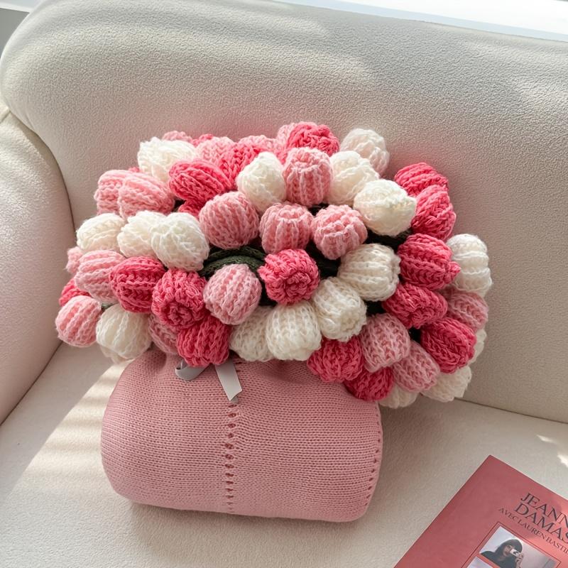 1pc Ombre Rose Bouquet Blanket, Multi-Functional Cover Blanket, Office Nap Blanket And Air Conditioner Blanket