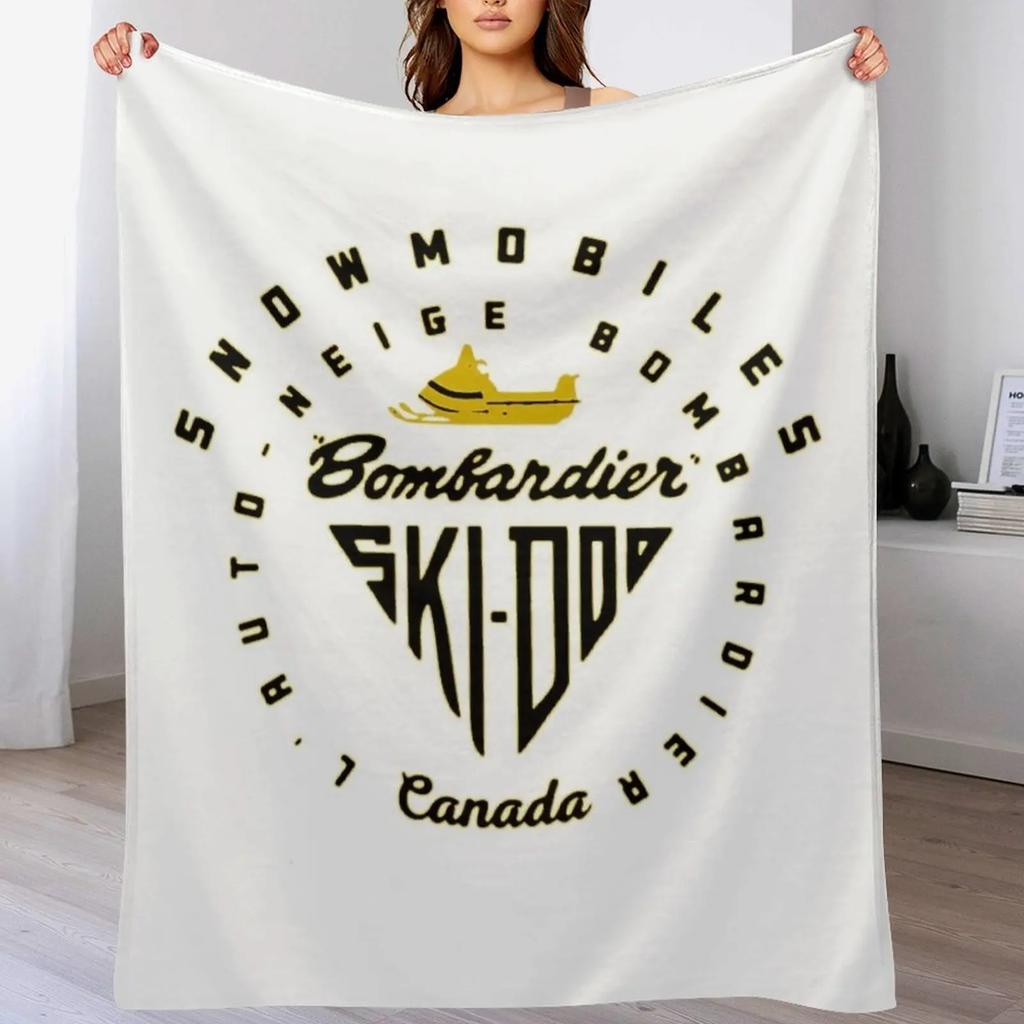Ski Doo TShirtSki Doo snowmobiles Canada Throw Blanket Anti Shedding Soft Fuzzy Blanket for Home
