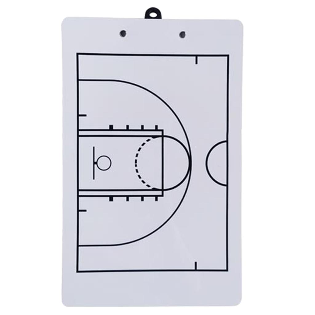 Double-Sided Football Full Half Court Tactic Board Dry Erases Board Basketball Coaching Board for Coaches with Marker
