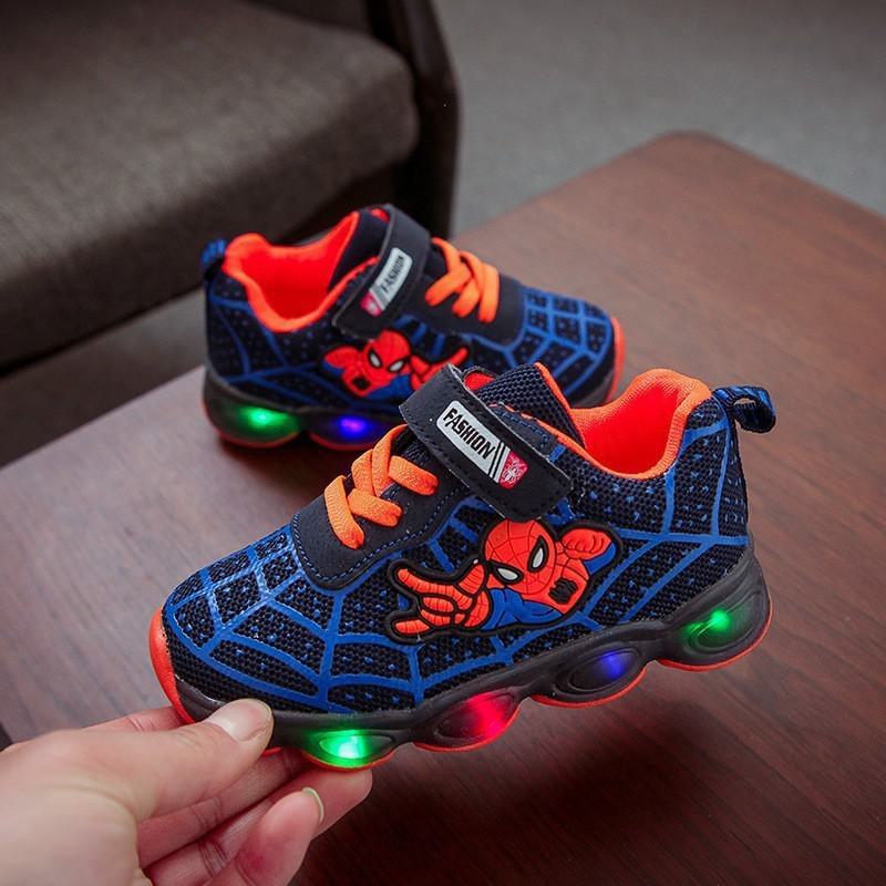 Zapatillas de Running LED Luminosas de Otoño para Niños y Niñas - Zapatillas Deportivas Intermitentes con Malla