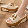 New Cute Bow Platform Slippers For Women Summer Sandals Soft EVA Thick Sole Female Indoor Outdoor Shoes Beach Street Slides