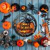 Halloween Spider Pumpkins Acrylic Disc Decoration Pendant Haunted House Party, Activity Pendant, Home, Garden Decoration