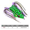 1PCS Simulated Frog Double Hook with Inverted Thorn Double Beaded Thunder Frog Black Fish Bait Luya Bait Fake Bait