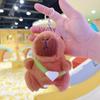 Little Red Book Capybara & Guinea Pig Plush Keychain Ornament