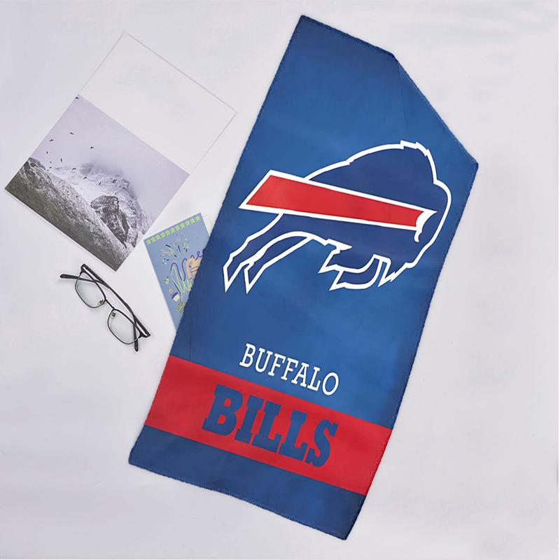 Bills Team Fashion Beach Towel: Ideal for Summer Adventures Soft, Absorbent and Quick Drying Suitable for Swimming and Bathing