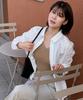 Ollibeudeollibeu Slim Fit Basic Embroidered Shirt Oh6Xb1800