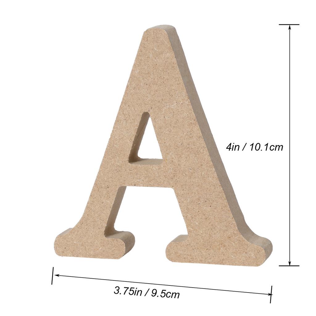 Wooden Alphabet Letters Pine Wood Texture Natural Wall Garden Wedding Party Decor Craft Letters For Nursery