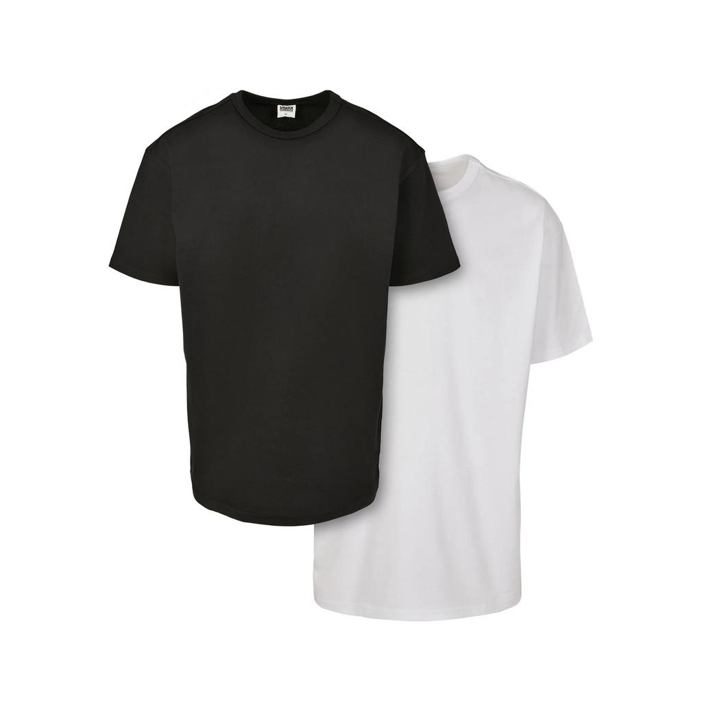 Urban Classics Mens Basic Organic Cotton T-Shirt (Pack of 2)