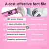 Aluminum Alloy Electric Foot Grinder For Feet - Dual Power Type-C/Battery, Callus & Dead Skin Remover Pedicure Tool