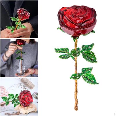 Dekor Narozeninový dárek se zlaceným stonkem Falešný květ Figurka Dárek Maminka Mamma Přítelkyně