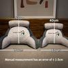 Multi-purpose Summer Cool Latex Pad Cartoon Lumbar Support Pillows Breathable Sofa Pillow Napping Pillows Soft and Comfortable Seat Cushion removable