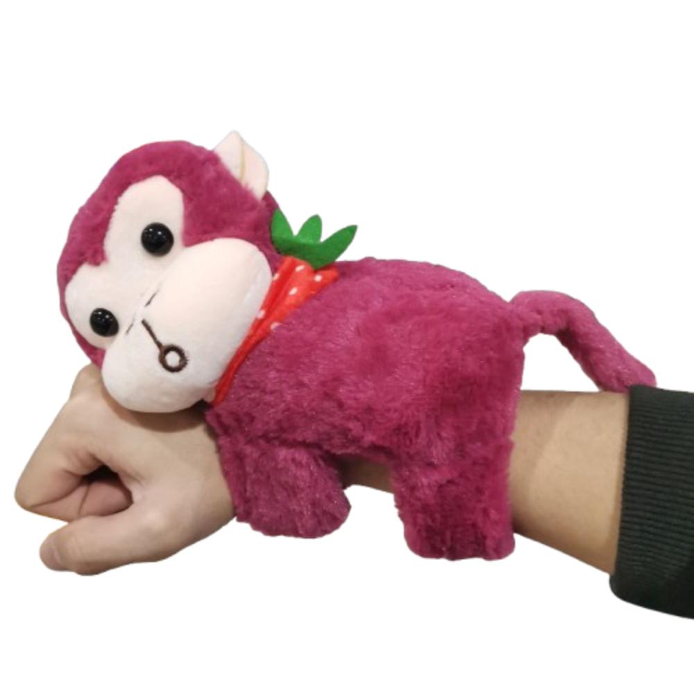 Capybara Plush Doll Slap Bracelet Monkey Capybara Plush Wrist Band Slap Bracelet Series Home Decor